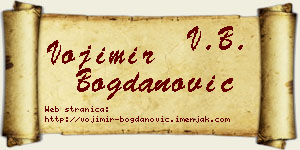 Vojimir Bogdanović vizit kartica